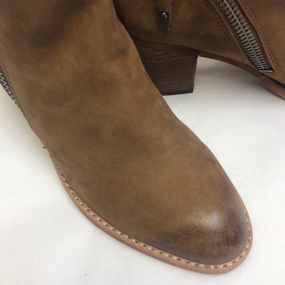 Dolce Vita Jaeger Teak Brown Nubuck Booties 7 New - Picture 6 of 8